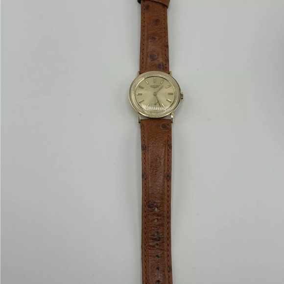 Longines 14k Gold Watch Tropical Patina  running perfectly - Picture 4 of 5